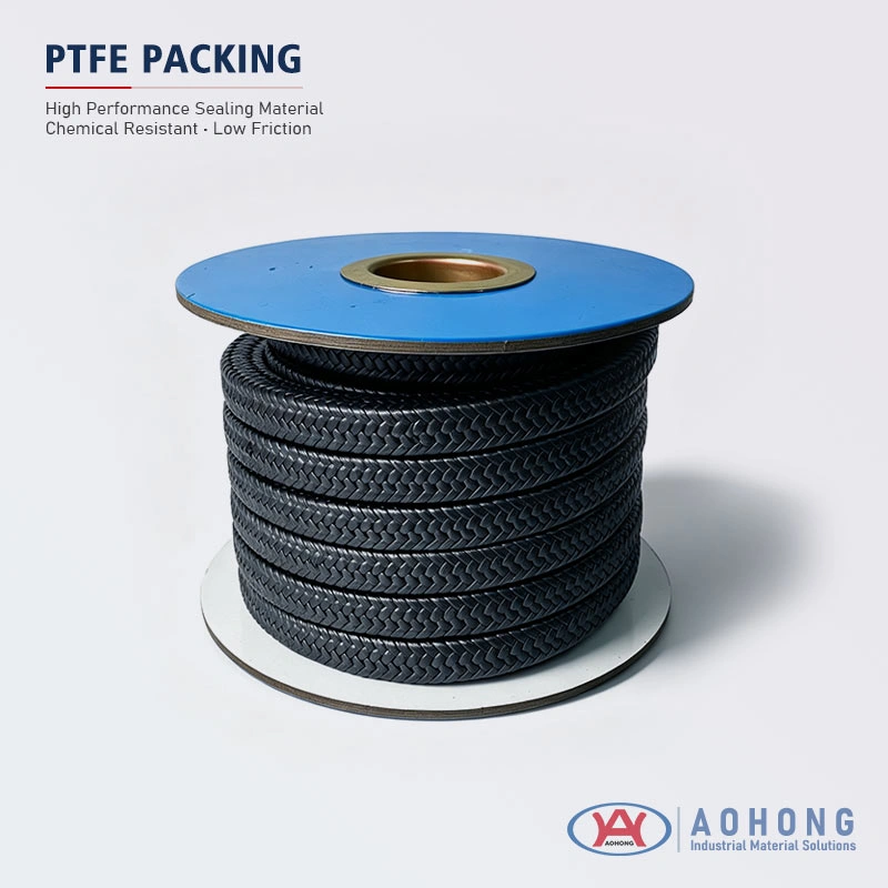 Black PTFE Graphite Gland Packing