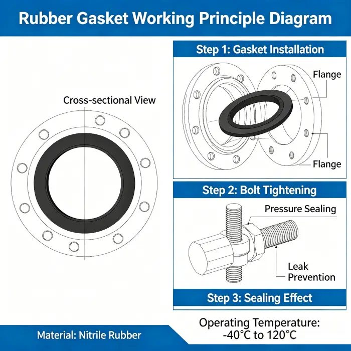 rubber gasket application