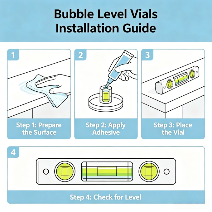 Bubble Level Vials Installation Guide