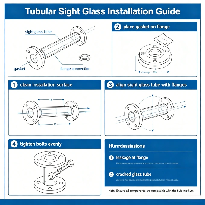 Tubular Sight Glass Installation Guide