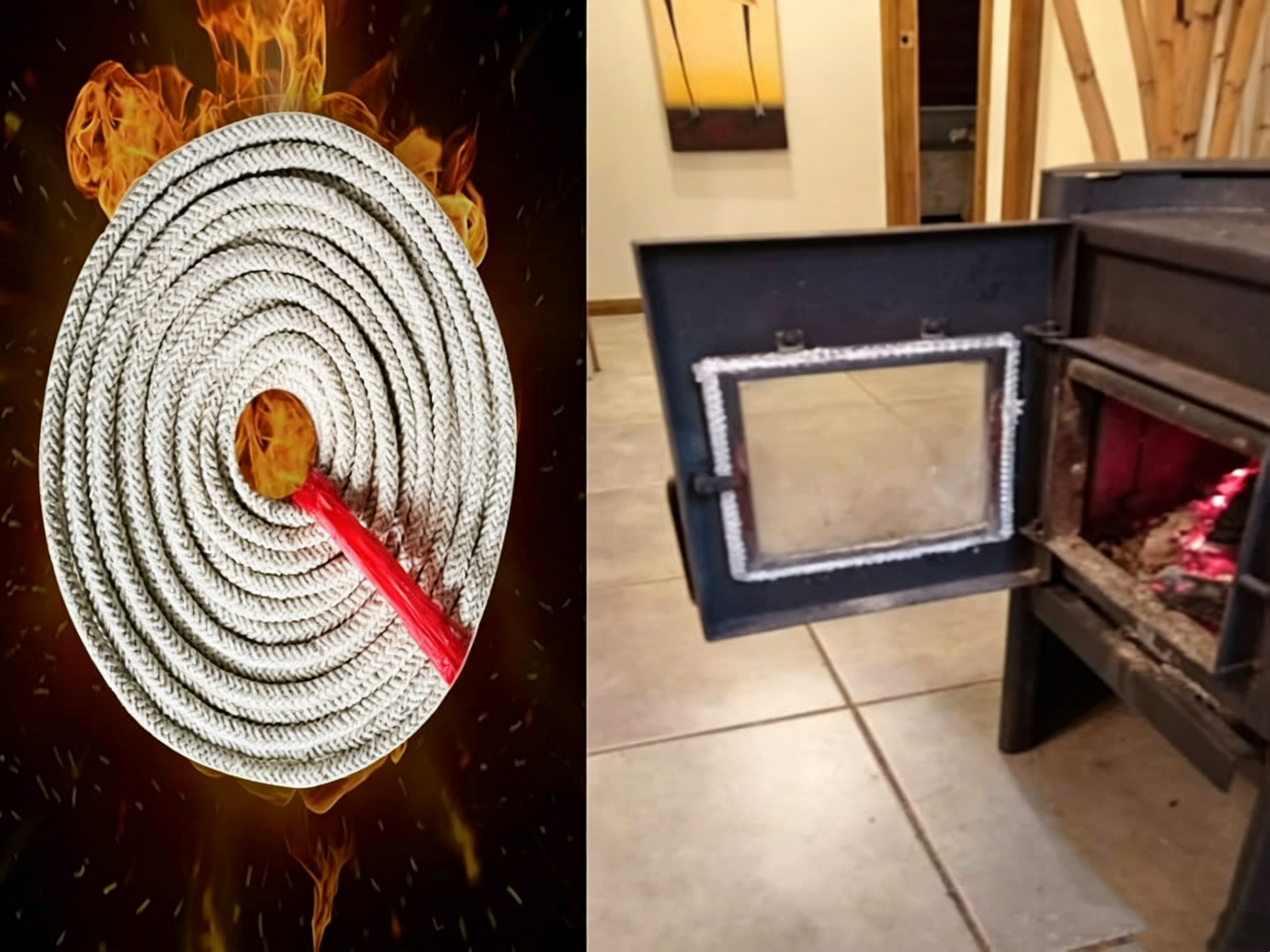 Fiberglass Rope for Furnace Door Sealing